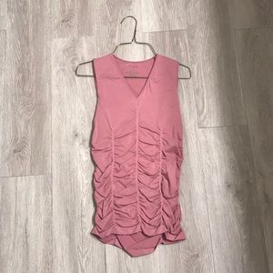 Blush sleeveless shirt